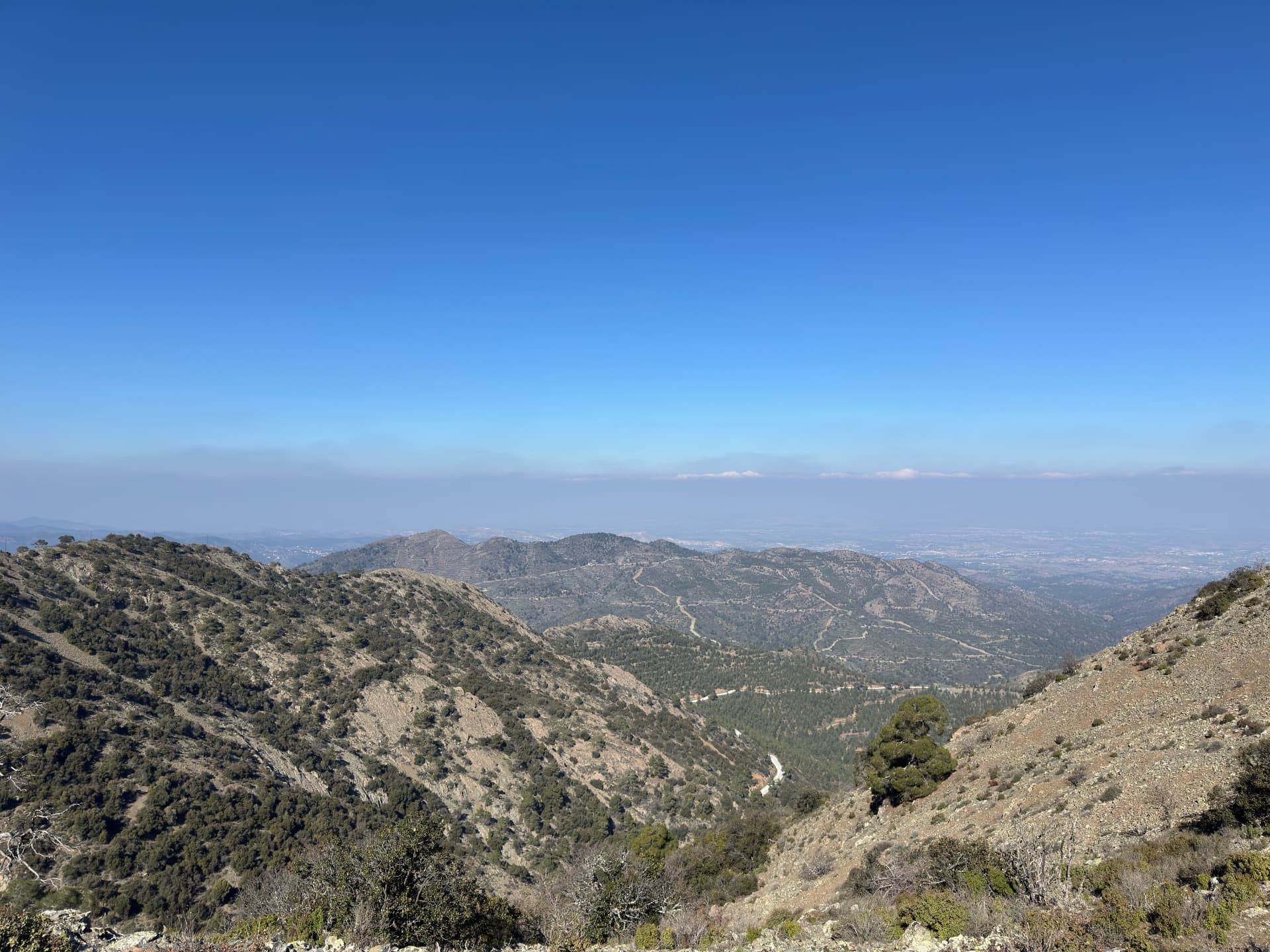 Mountain landscape viewed from near Kionia Peak